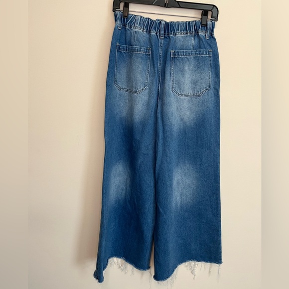 Wide Leg Denim Pants - Picture 11 of 14